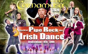Banner CORNAMUSA - World of Pipe Rock and Irish Dance