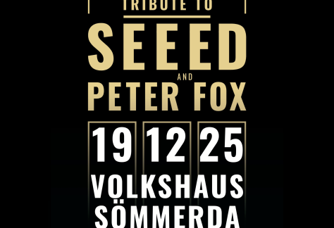 Music Monks live in Sömmerda! Deutschlands einzige SEEED & Peter Fox Tribute-Band bringt am 19.12.2025 das Volkshaus Sömmerda zum Beben!